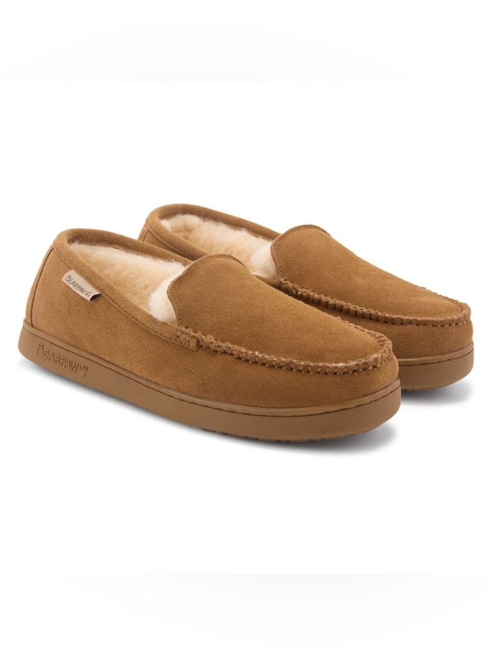BEARPAW BRIAN MOCCASIN SLIPPERS NWB